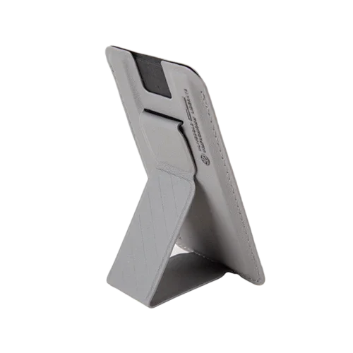 SkinArma Kado Mag-Charge Magsafe Card Holder with Grip Stand - Grey/Grey - Tashqila SkinArma Kado Mag-Charge Magsafe Card Holder with Grip Stand - Grey/Grey - Tashqila